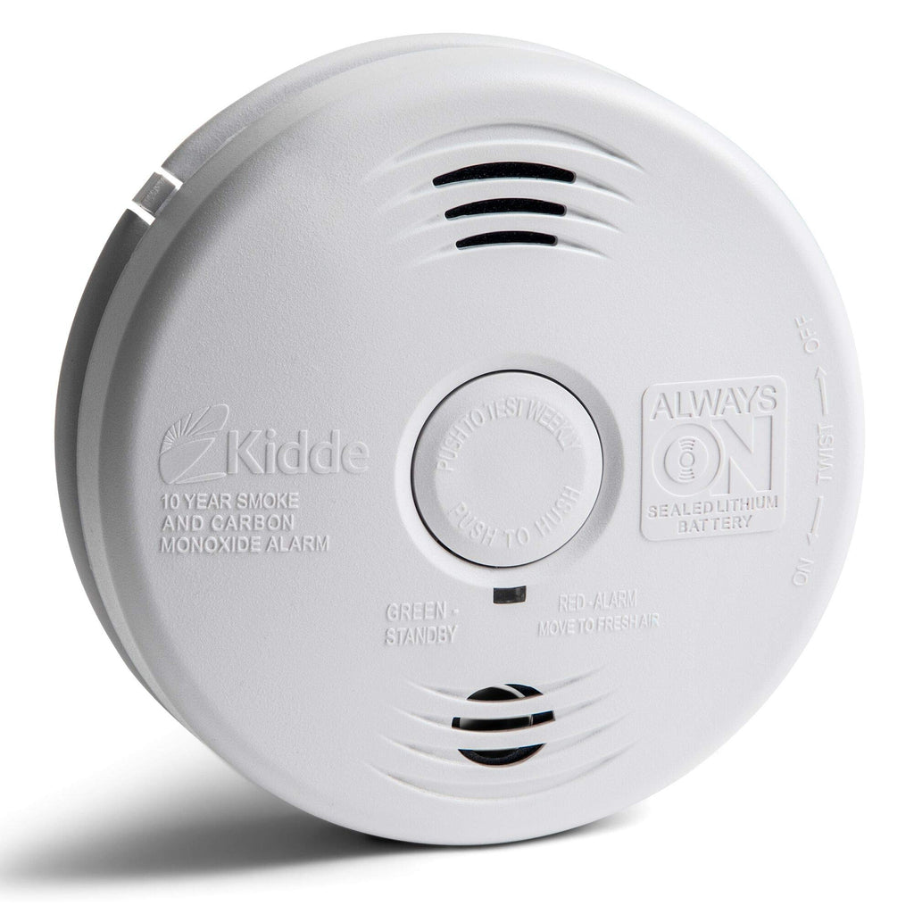 Hardwired Smoke and Carbon Monoxide Detector Alarm with Voice Warning, White U826941