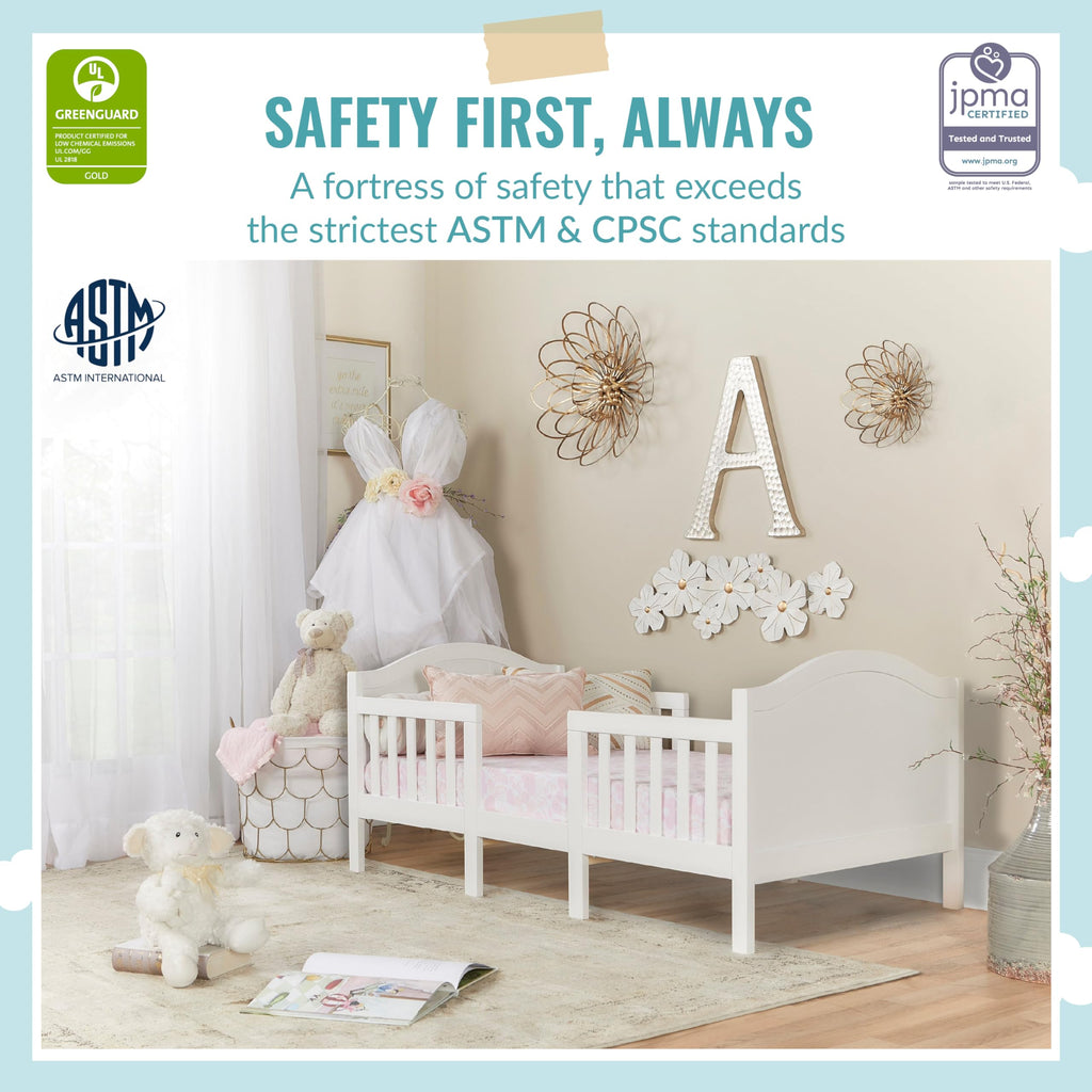 3 in 1 Convertible Toddler Bed and Firm Fiber Crib Mattress C13985