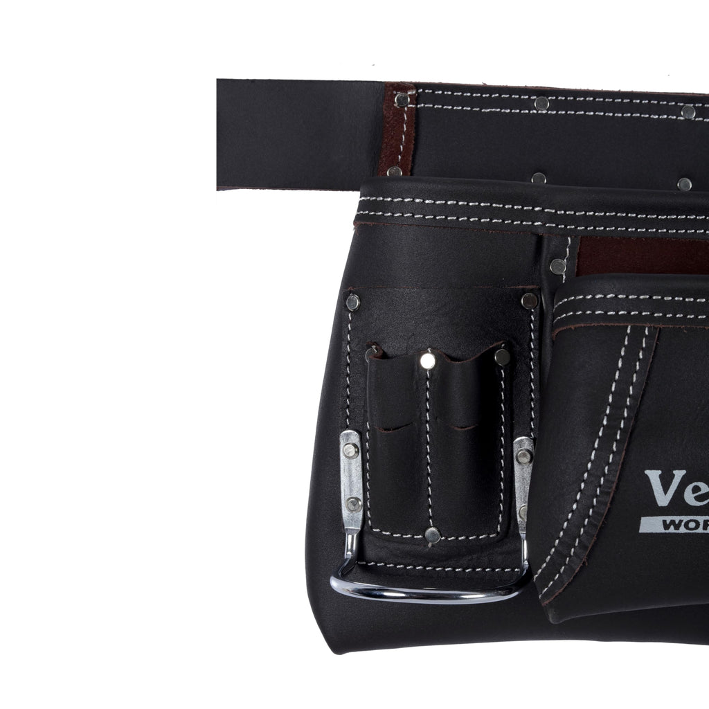 Brown Leather 2-Inch Tool Belt with 12 Pockets W54437