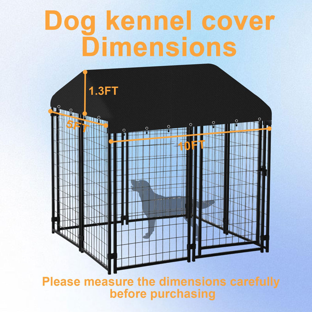 10' x 5' Heavy Duty Waterproof Oxford Cloth Dog Kennel Cover W114740