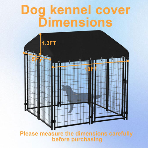 10' x 5' Heavy Duty Waterproof Oxford Cloth Dog Kennel Cover W114740