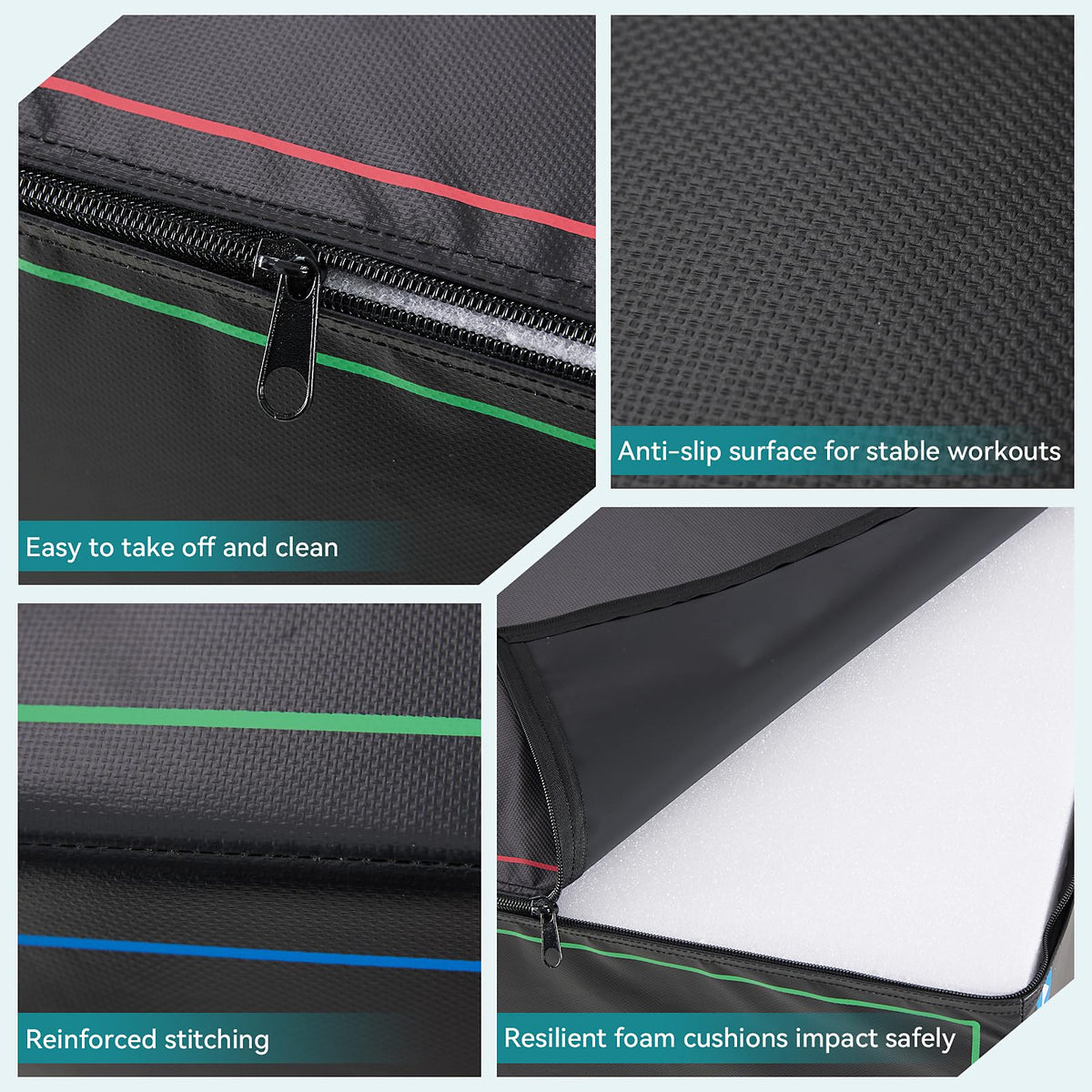 3-in-1 Non-Slip Cushioned Plyometric Jump Box L241138