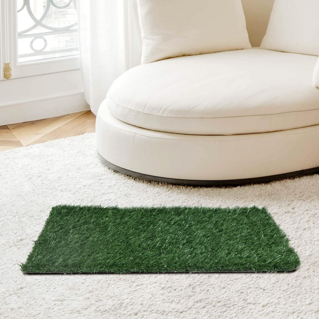 2pcs Artificial Grass Pet Potty Pad with Drainage Hole T980