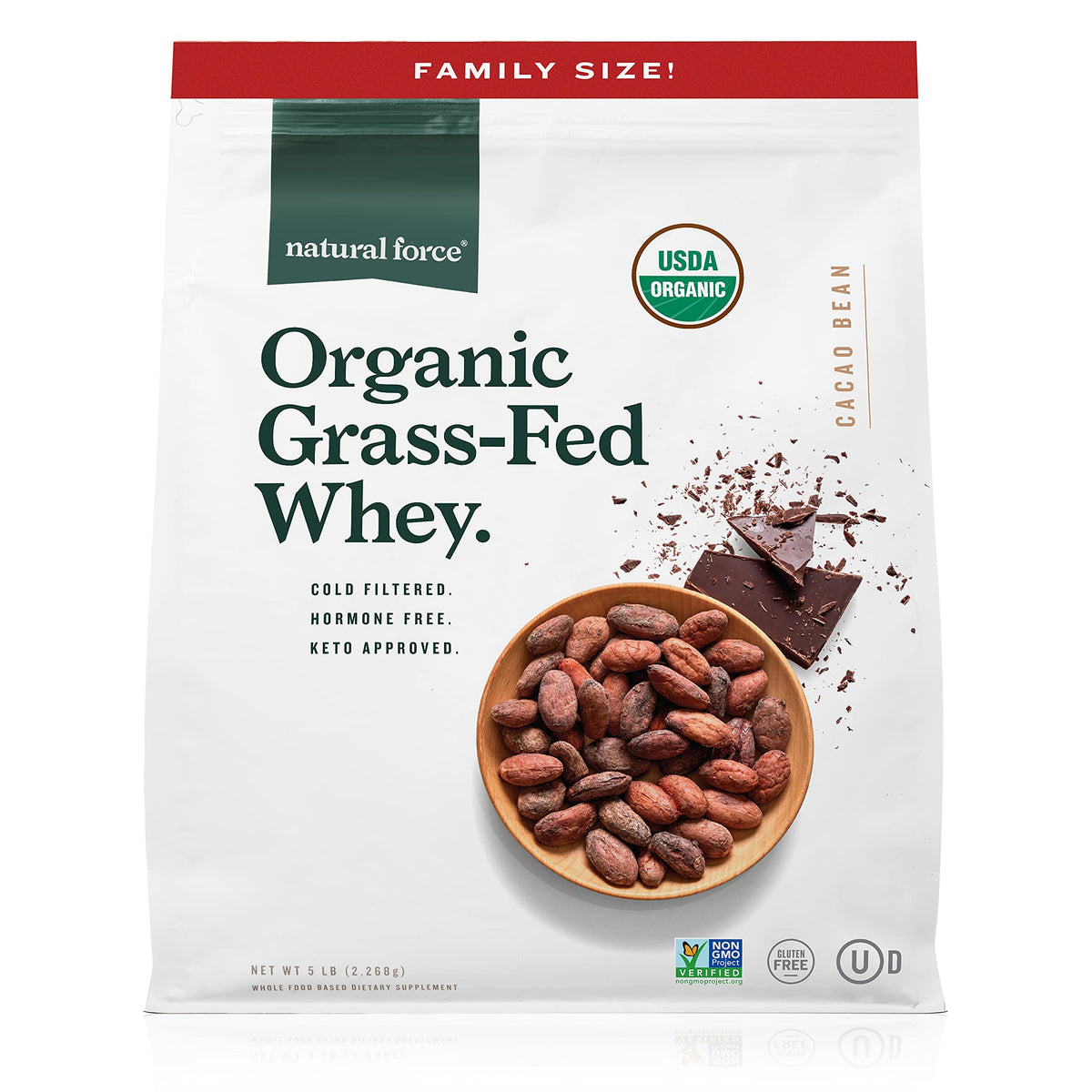 Chocolate Whey Protein Powder, 5 lbs H878346