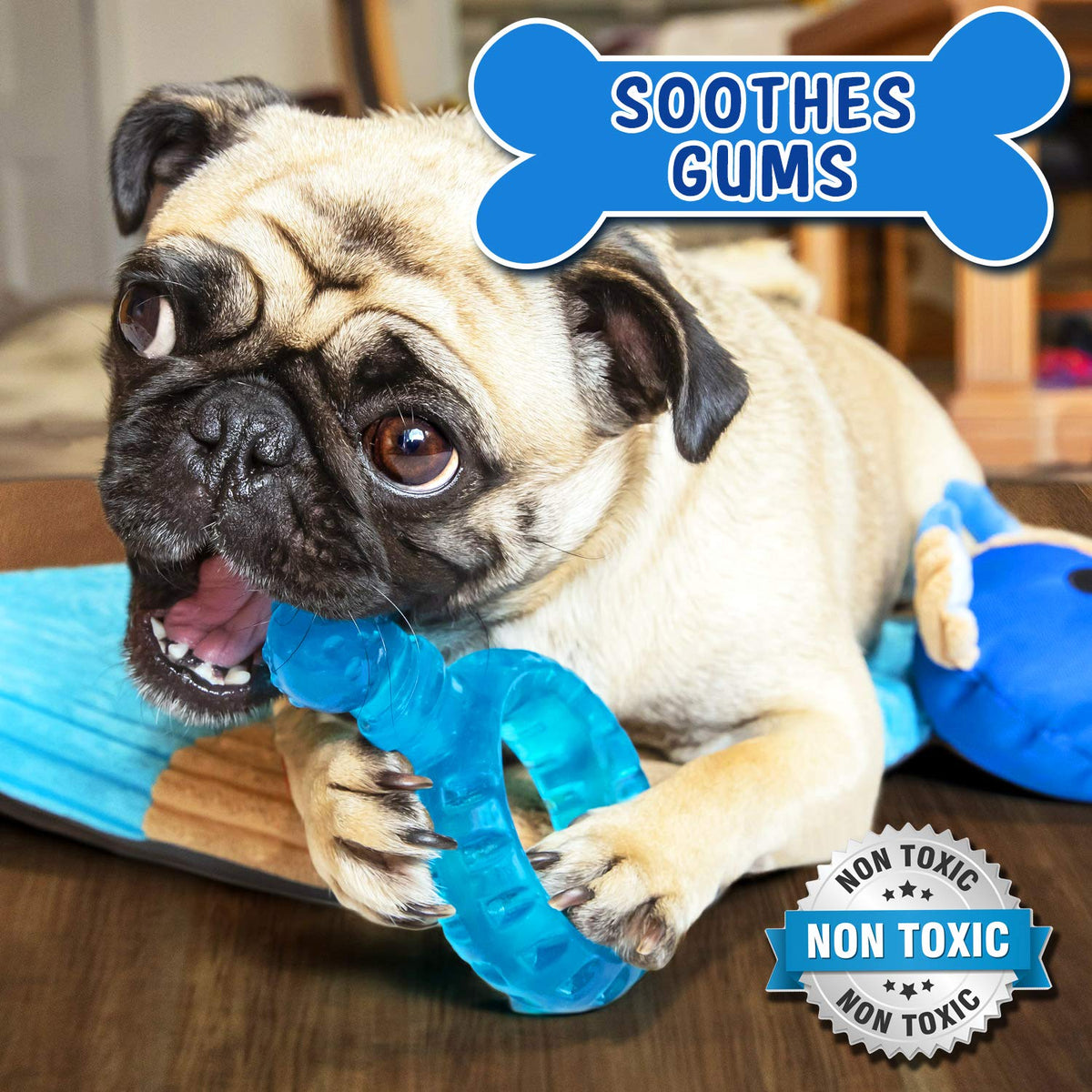 Puppy Play Mat with Teething Toys Q339