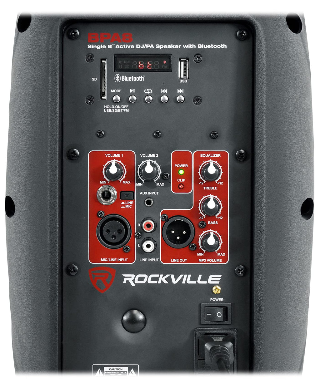 8" Powered PA Speaker with Bluetooth N6958