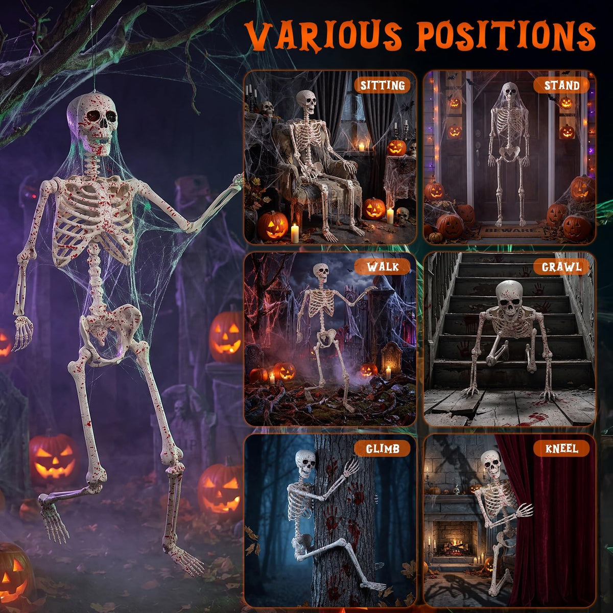 Life Size Posable Skeleton P303573