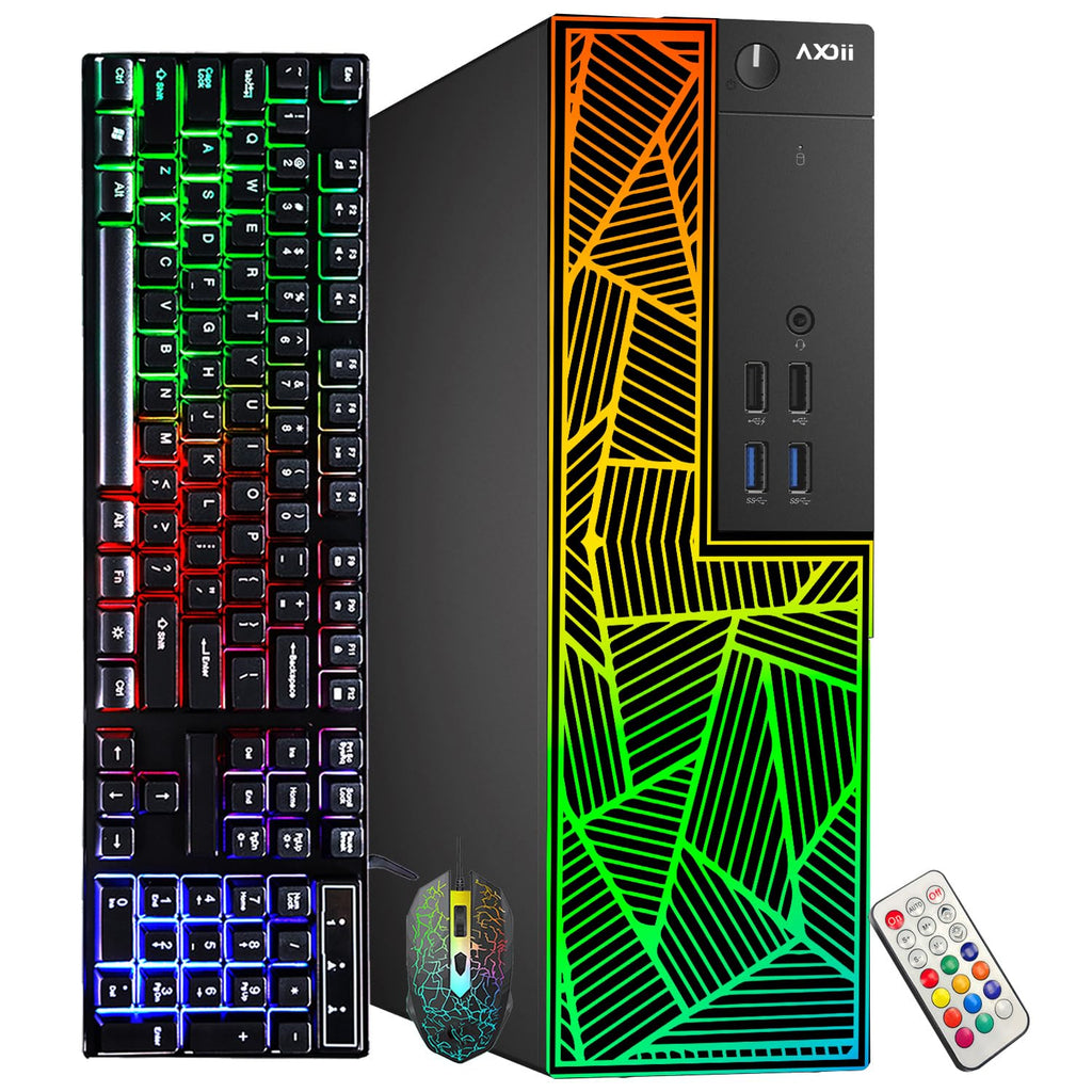 RGB Gaming Desktop PC with 24" FHD Monitor, 16GB DDR4 RAM, 512GB NVMe SSD P5385