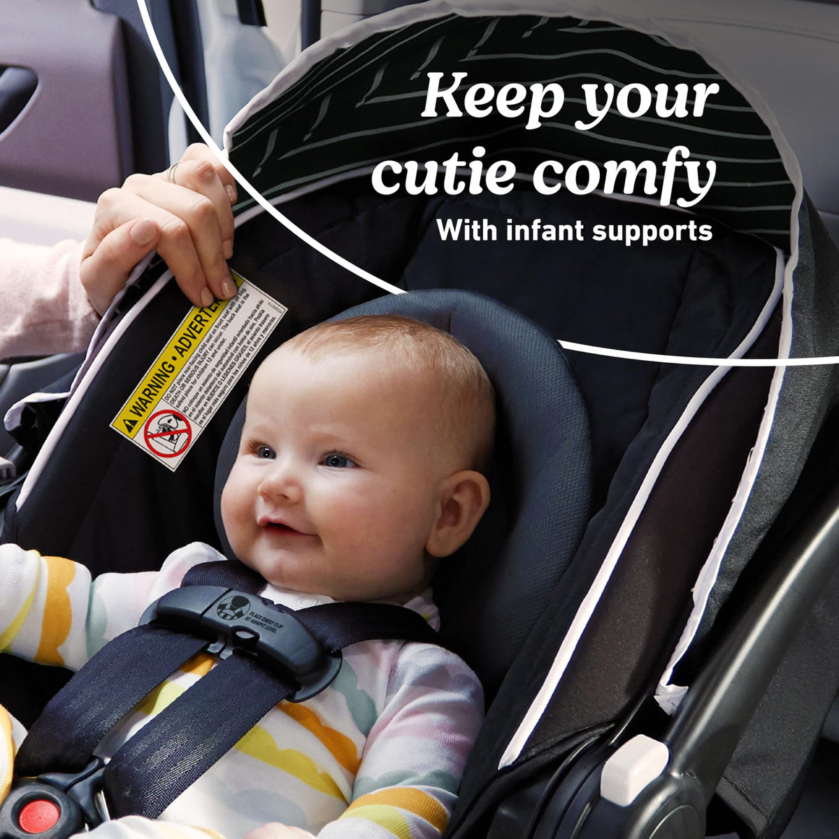Lightweight Rear-Facing Infant Car Seat with Adjustable Base B77231