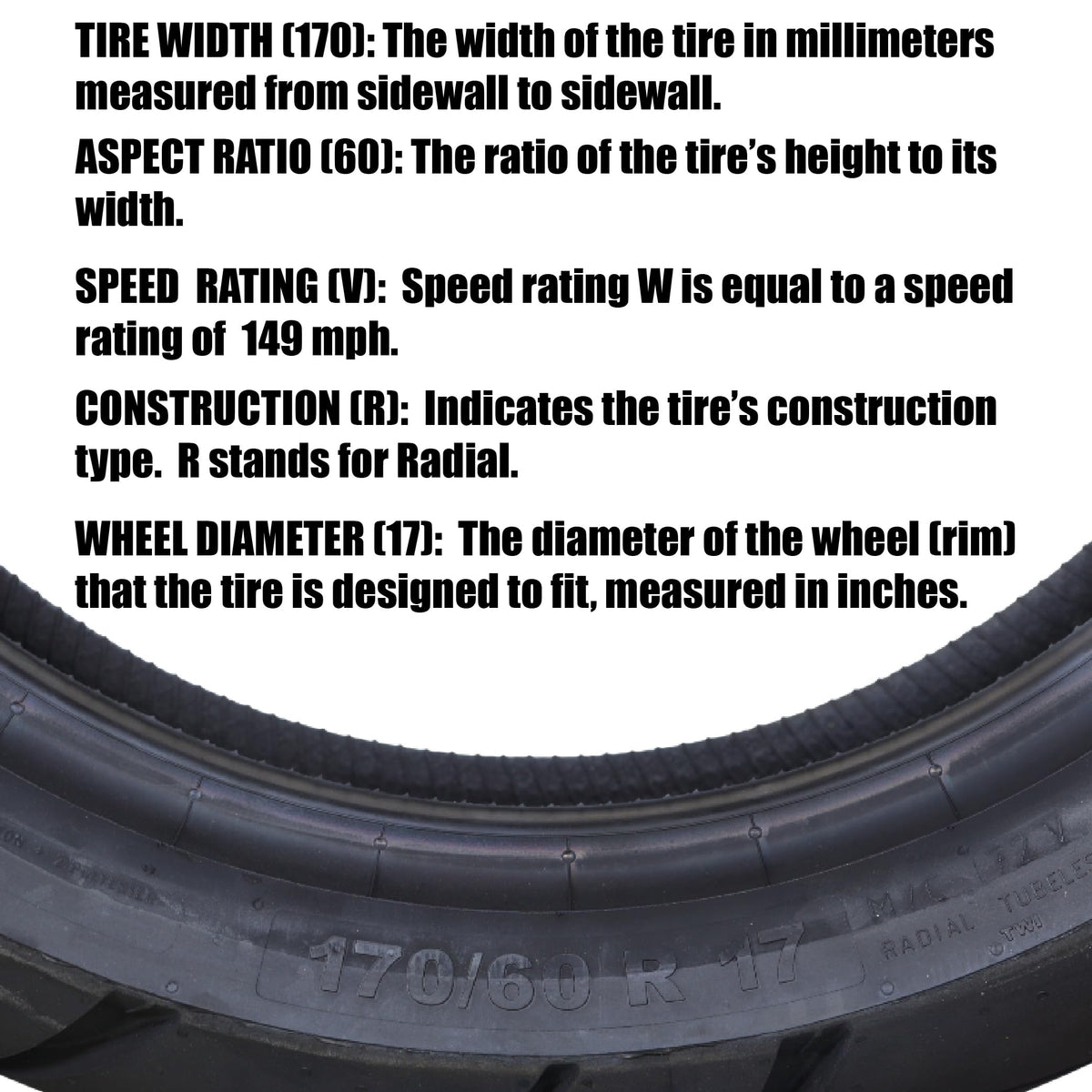 170/60R17 72V Motorcycle Tire Y529054