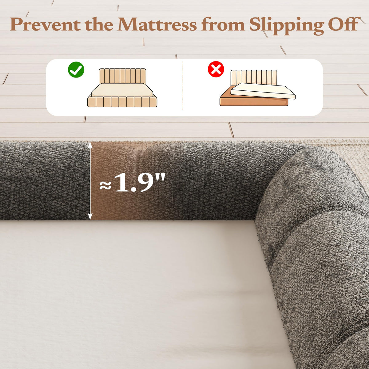 Queen Cloud Bed Frame P441