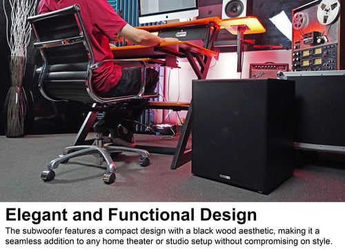 15" Black Powered Subwoofer C895