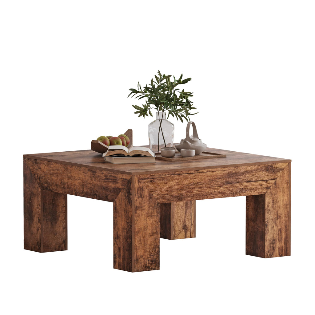 35" Wooden Square Coffee Table G262