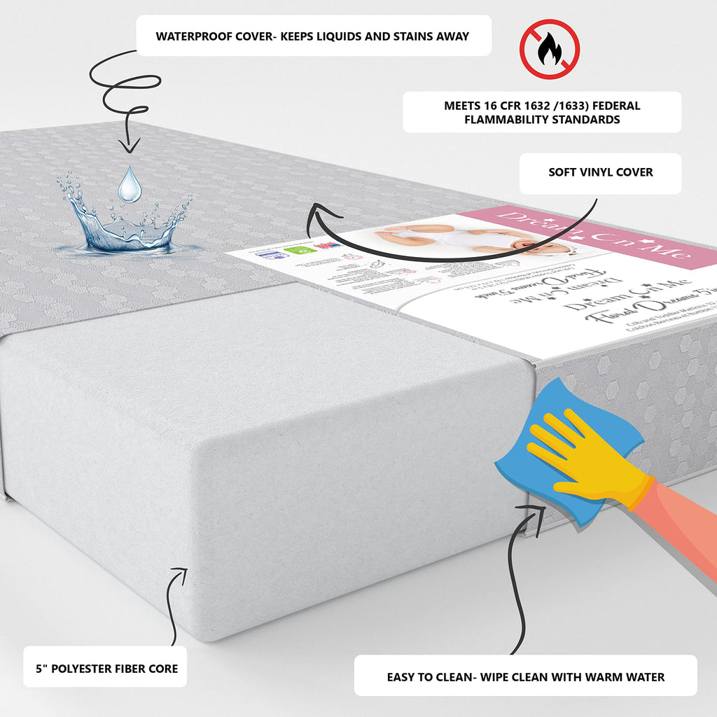 3 in 1 Convertible Toddler Bed and Firm Fiber Crib Mattress C13985