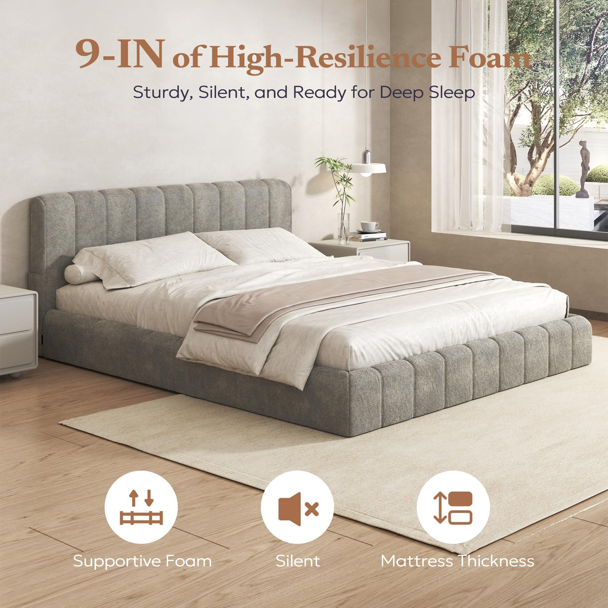 Queen Cloud Bed Frame P441