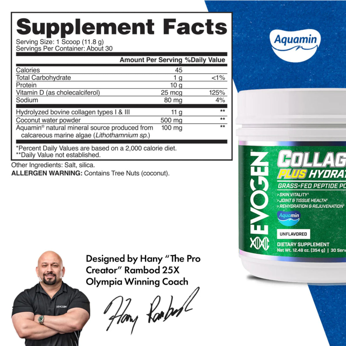 Collagen Peptide Powder Unflavored 30 Servings C758