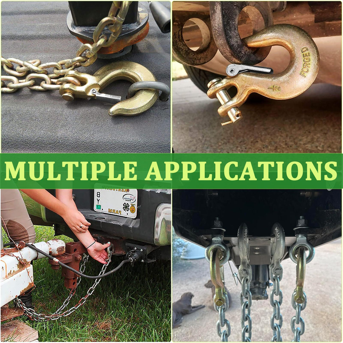 3/8" Clevis Slip Hook with Safety Latch D453