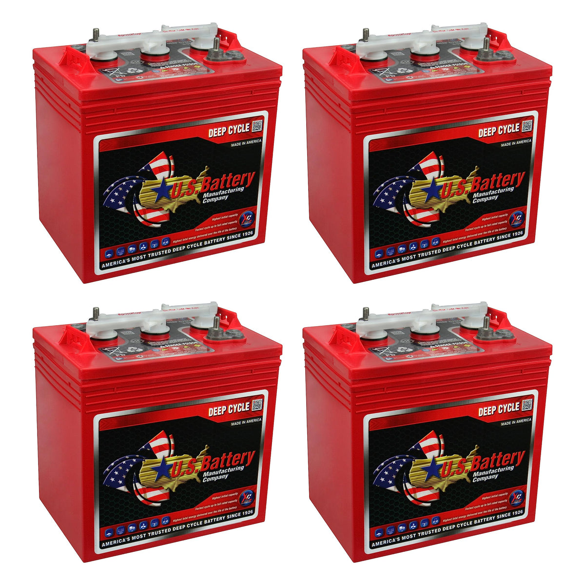 6V Deep Cycle Batteries 4 Pack U94681