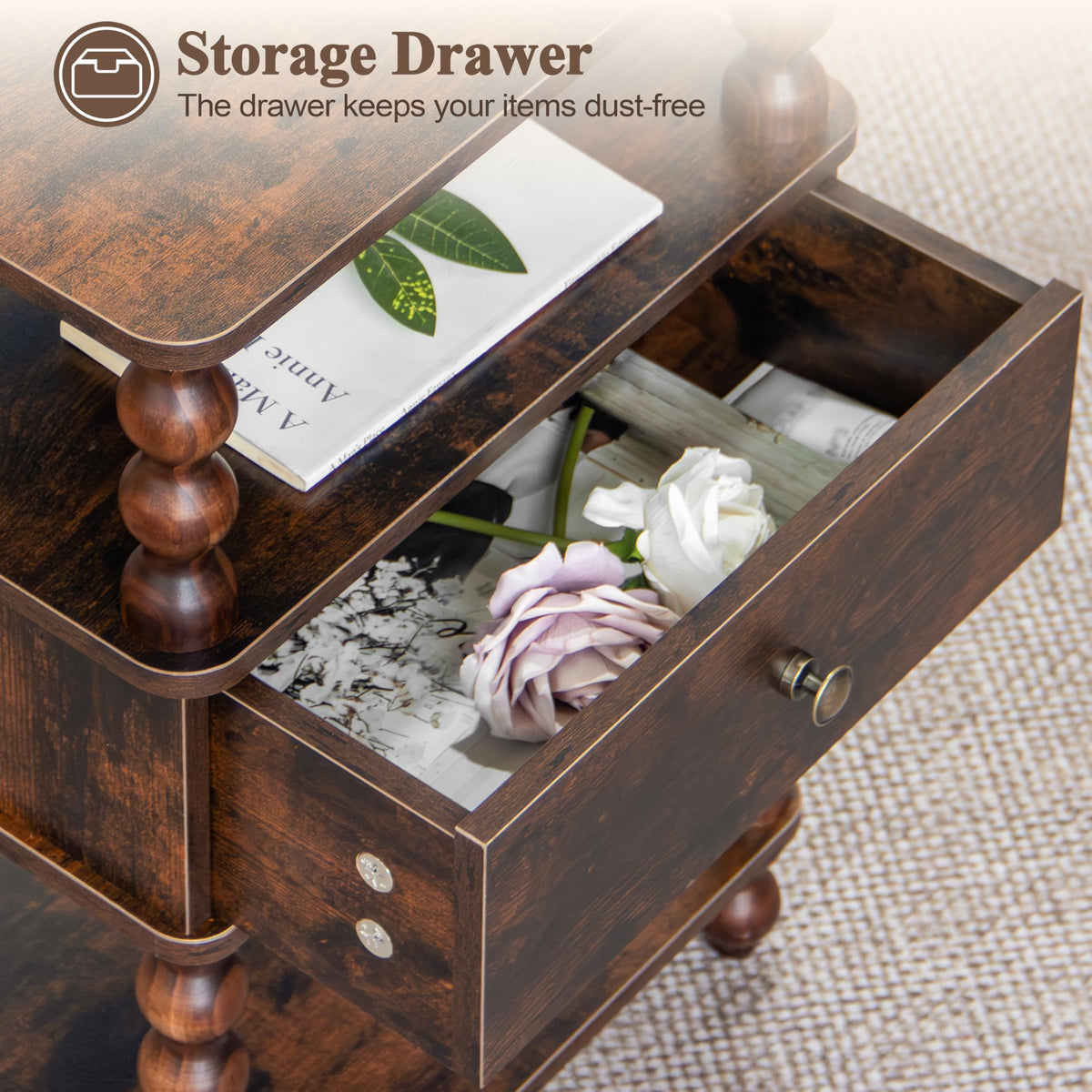 Nightstand with Drawer F414082