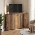 53" Farmhouse Corner TV Stand with Storage O3393