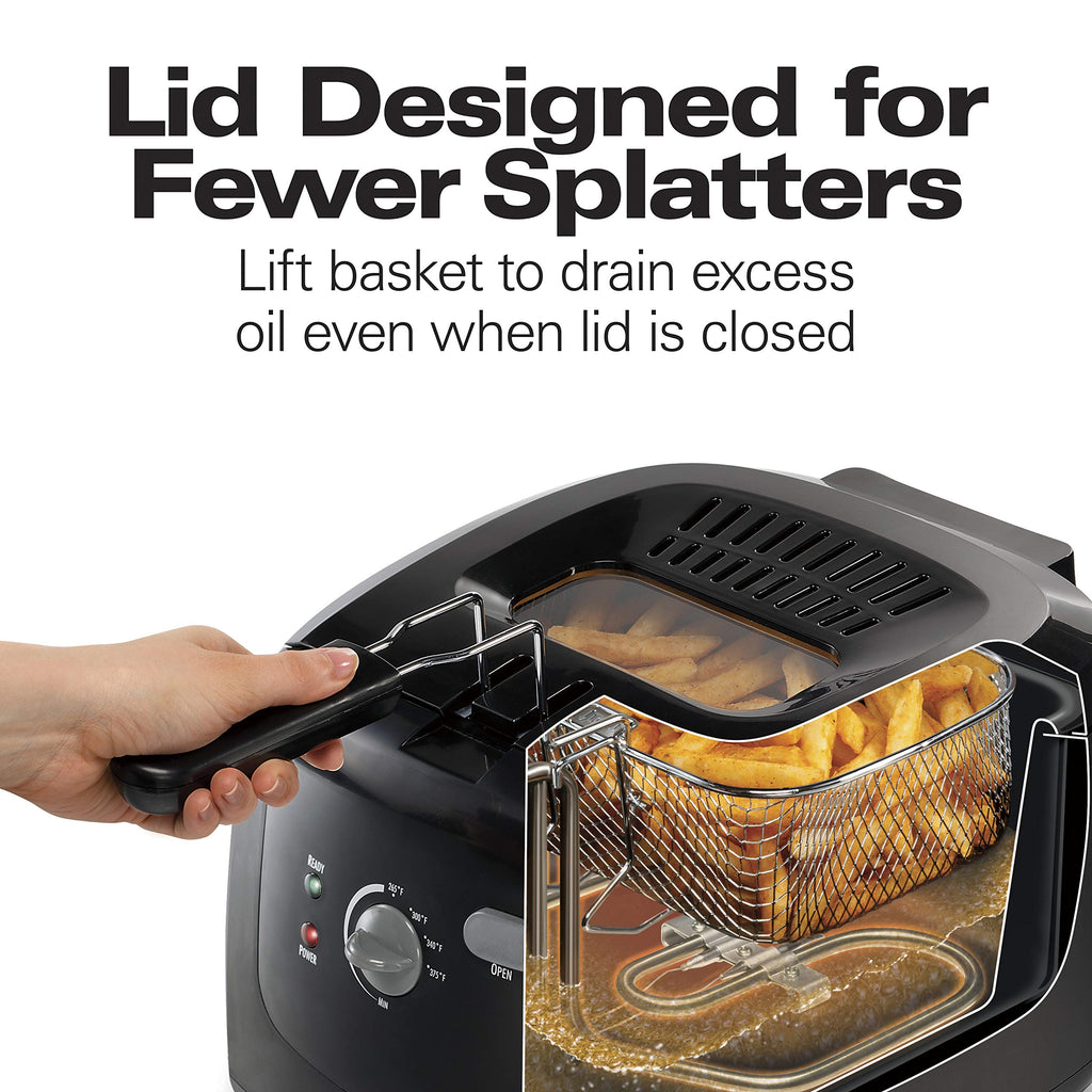 Cool Touch Electric Deep Fryer with Basket S33017