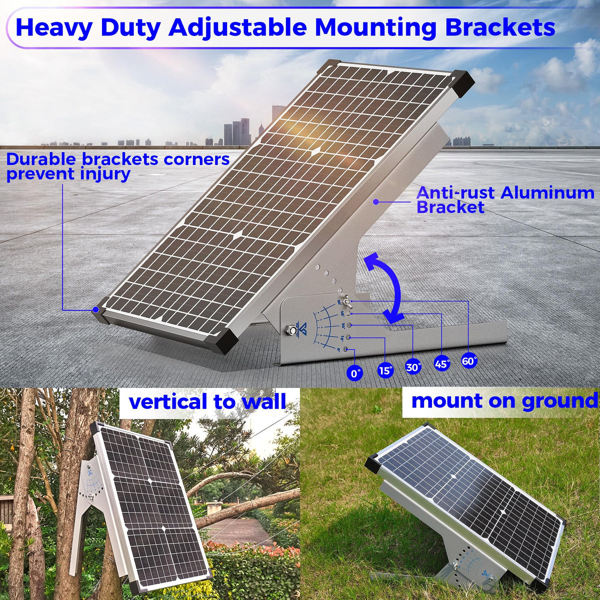 30W Solar Panel Kit 12V Battery Trickle Charger G49445